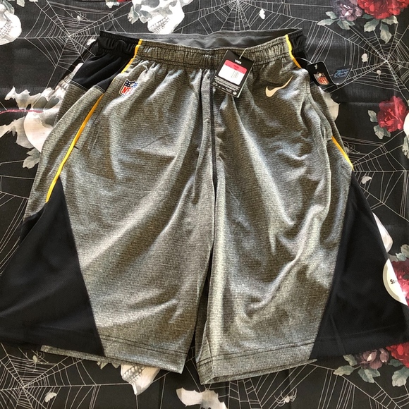 RARE NWT NIKE DRI-FIT 4.0 PITTSBURGH STEELERS FLY PERFORMANCE SHORTS MEDIUM